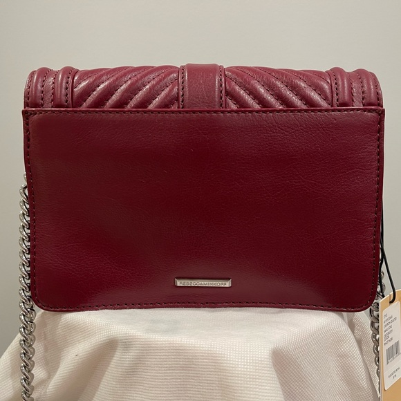 Rebecca Minkoff quilted Love cross body in pinot noir - Picture 2 of 11